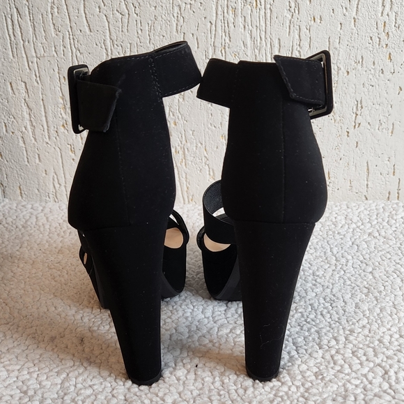 My Delicious Women shoes black strap sandals 7 - Picture 3 of 10